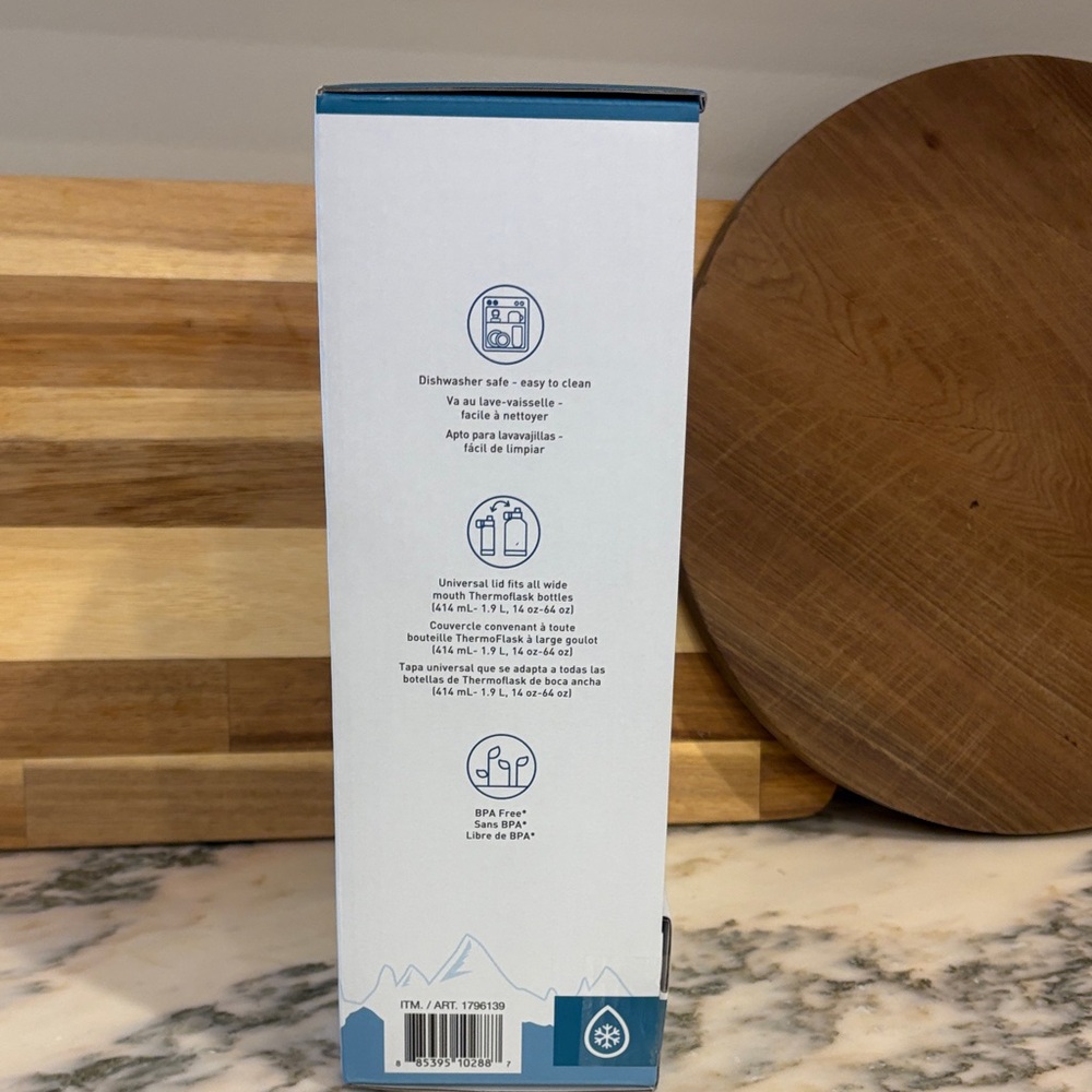ThermoFlask Stainless Steel Water Bottle Set - Blue and Black - Picture 8 of 14